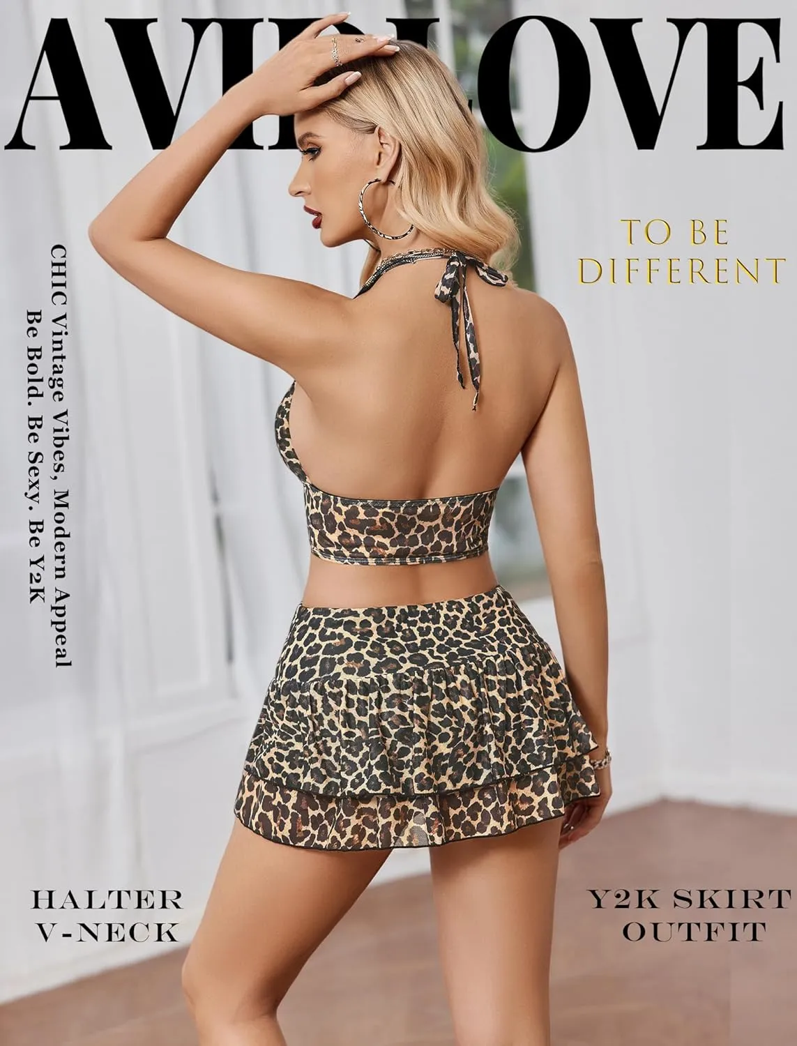 Halter Backless Tank Top Mini Skirt Set sold by Avid Love product image thumbnail 2