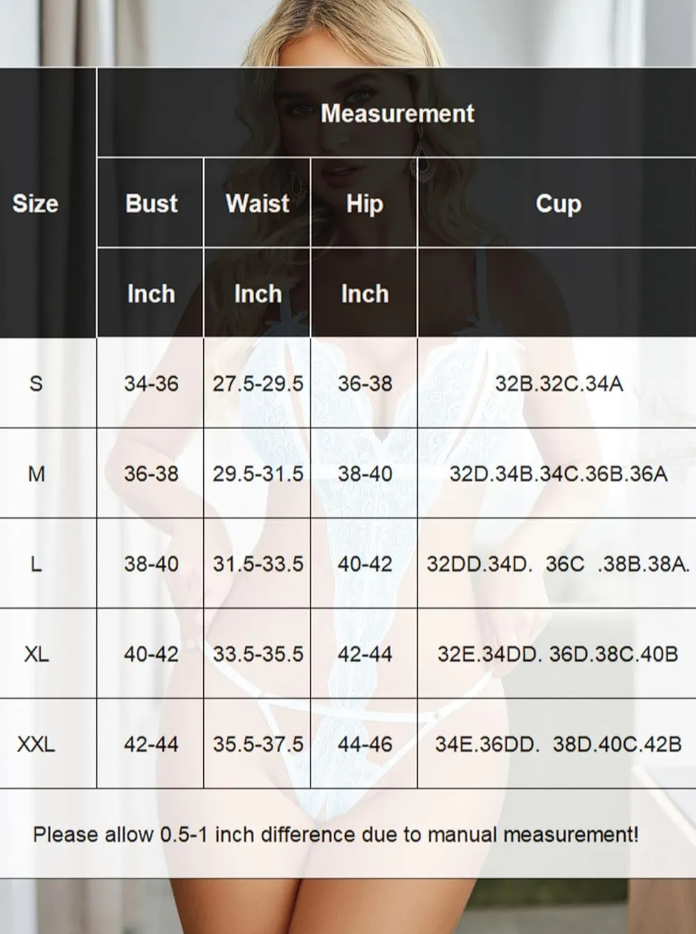 Deep V Lace Teddy Crotchless Bodysuit sold by Avid Love product image thumbnail 4