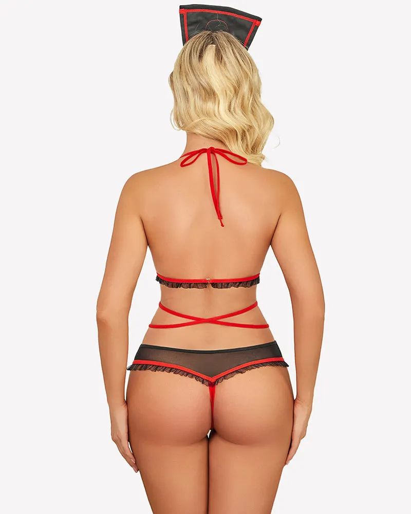 Naughty Roleplay Bodysuit Nurse Costume sold by Avid Love product image thumbnail 3