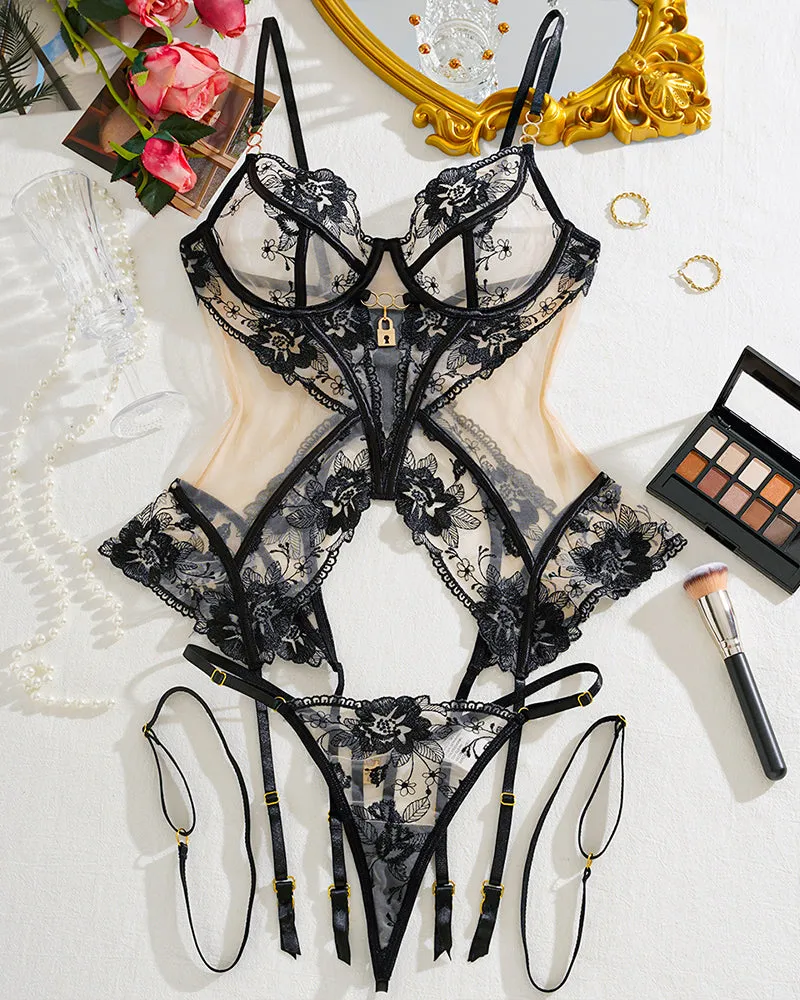 Cross Waist Corsets Lingerie Sets sold by Avid Love product image thumbnail 4