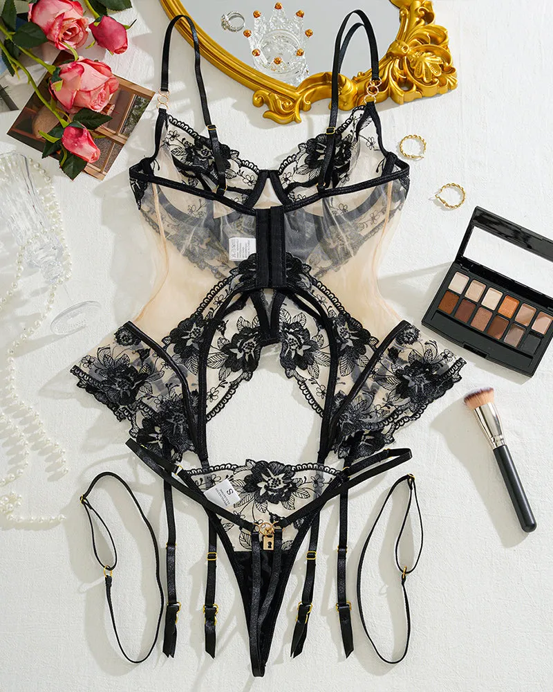 Cross Waist Corsets Lingerie Sets sold by Avid Love product image thumbnail 5