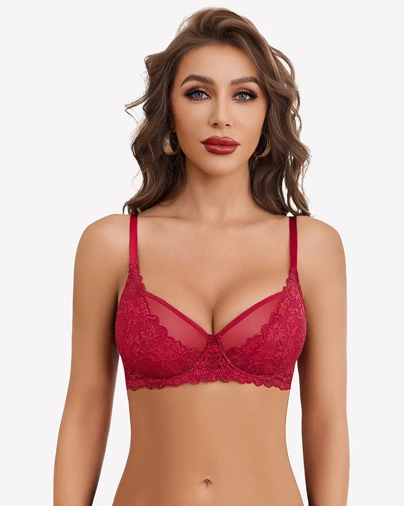 Unlined Mesh Full Coverage Bras sold by Avid Love product image thumbnail 5