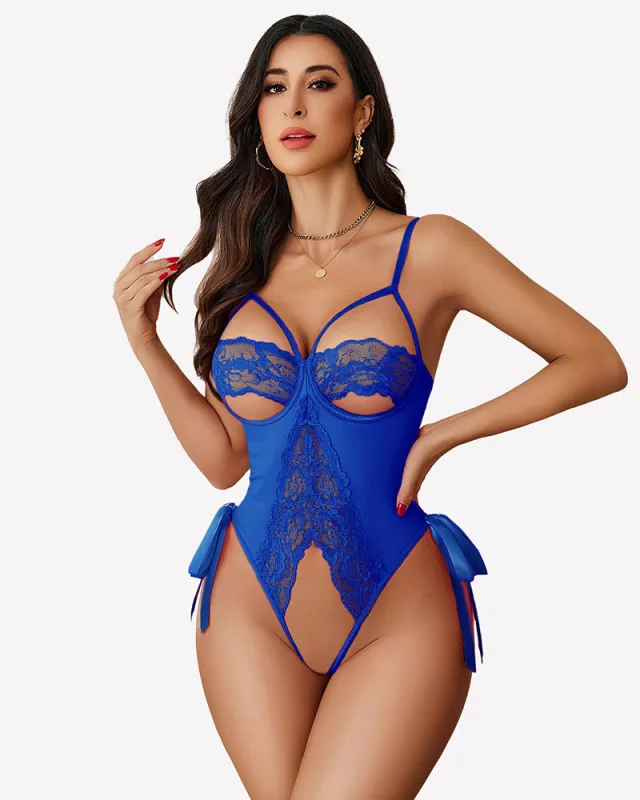 PU Cutout Teddy Underwire Bodysuits sold by Avid Love
