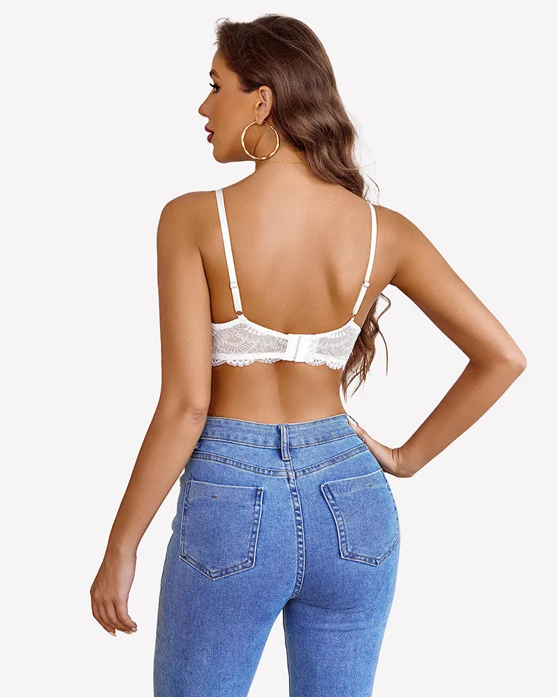 Lace Bra Sheer Underwire Unlined Bras sold by Avid Love product image thumbnail 2