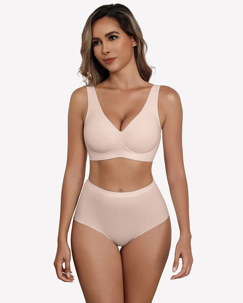 Seamless Bralette Full Coverage V Neck Bras sold by Avid Love product image thumbnail 5