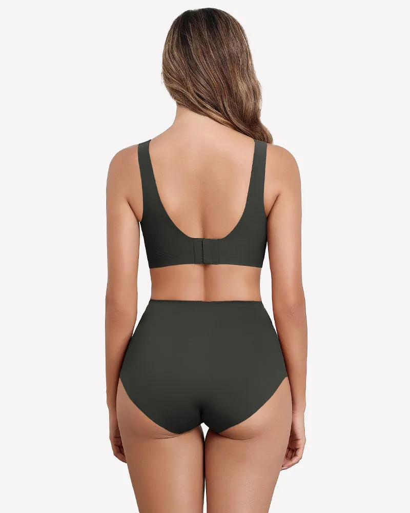 Seamless Bralette Full Coverage V Neck Bras sold by Avid Love product image thumbnail 3