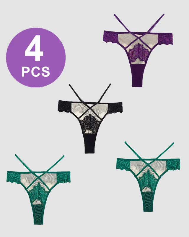 Lace Mid-Rise High Stretch Panties made by Avid Love