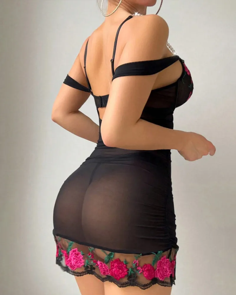 ⚡Flash Sale-【S-2XL】Embroidery Chemises sold by Avid Love product image thumbnail 2