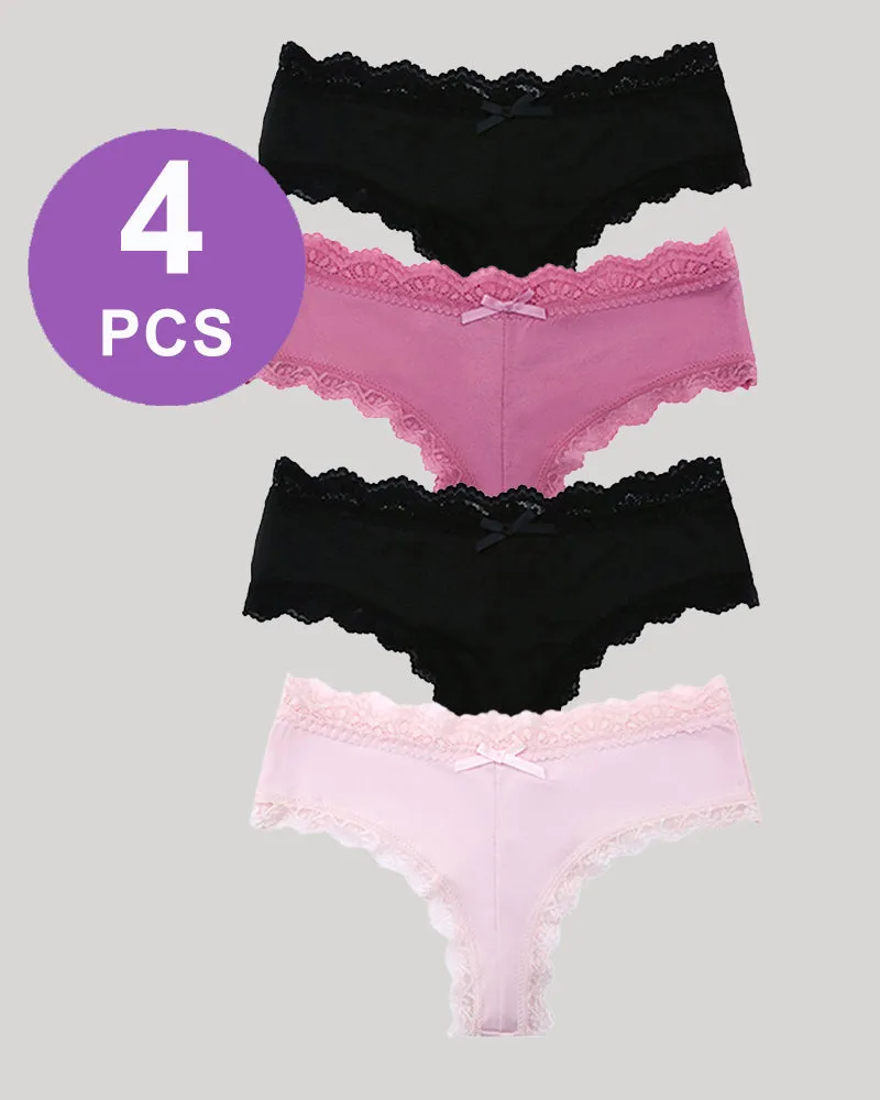Hipster Lace Trim Seamless Panty Set sold by Avid Love product image thumbnail 5