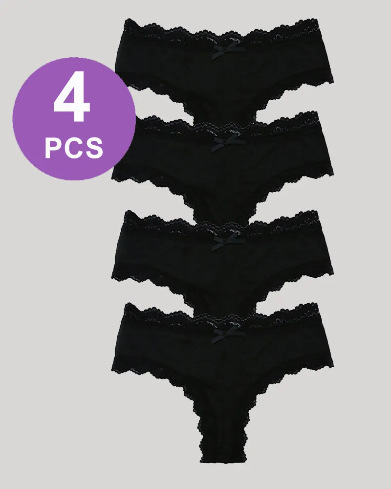 Hipster Lace Trim Seamless Panty Set sold by Avid Love product image thumbnail 2