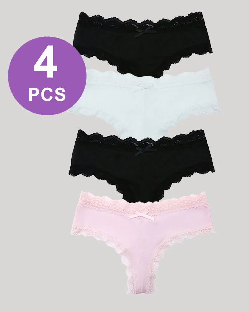 Hipster Lace Trim Seamless Panty Set sold by Avid Love product image thumbnail 4