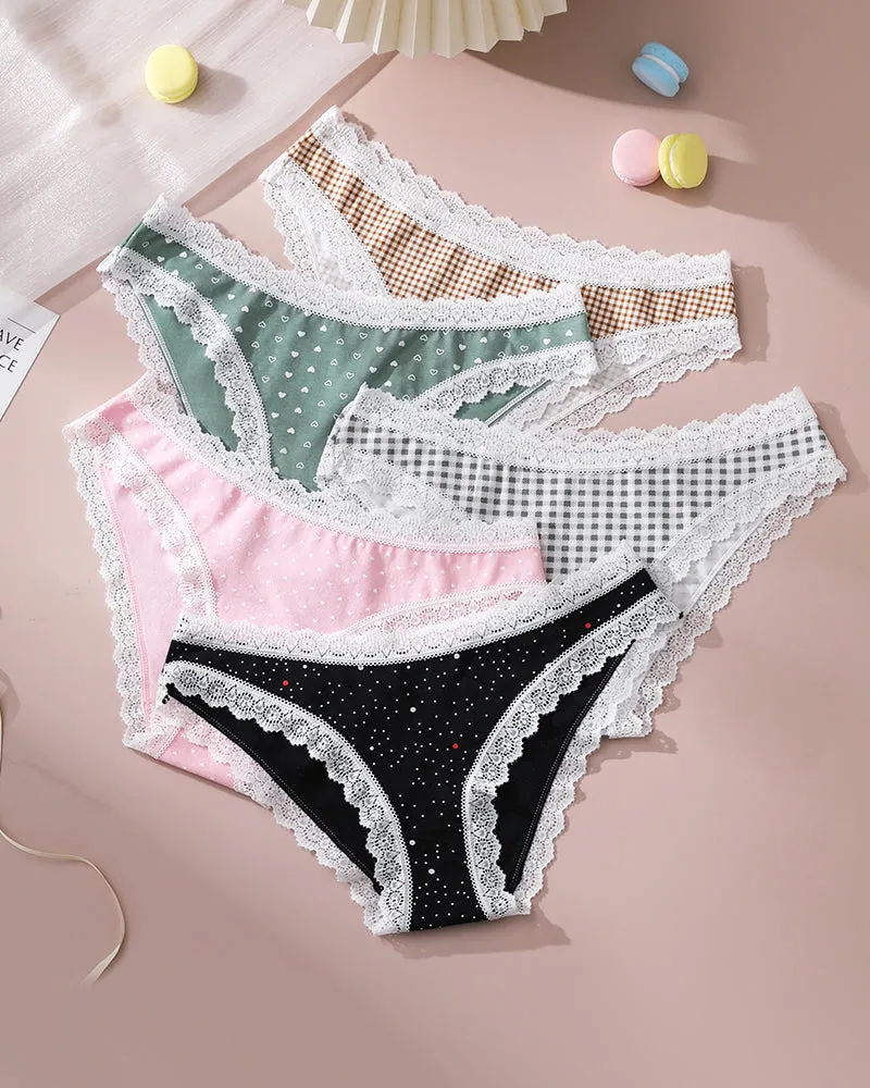 Lace Edge Print Panties sold by Avid Love product image thumbnail 2