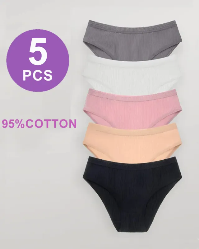 Ribbed Mid-Rise Waist Panties made by Avid Love