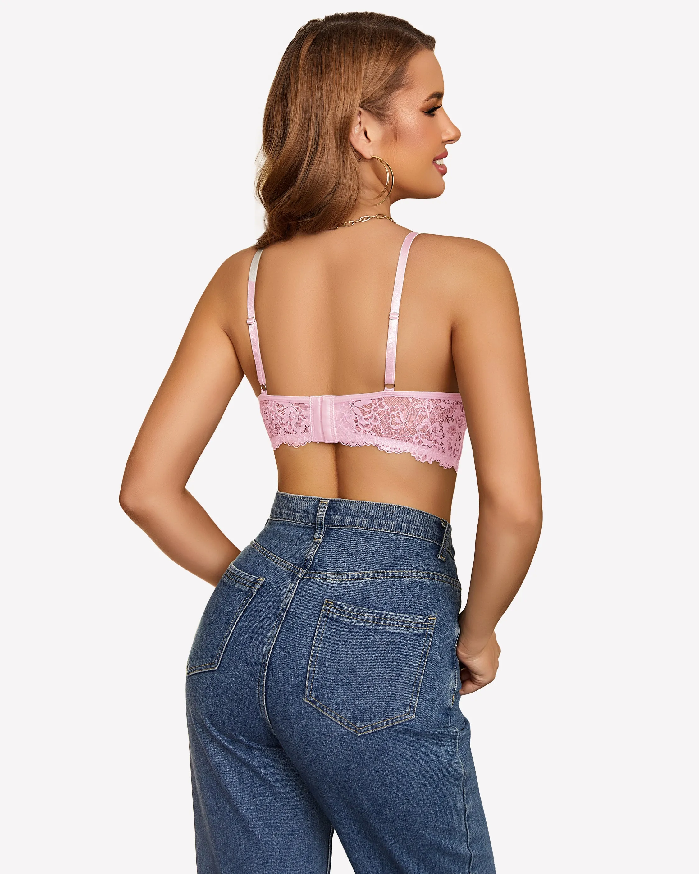 Pink Lace Y2K Tank Top sold by Avid Love product image thumbnail 2