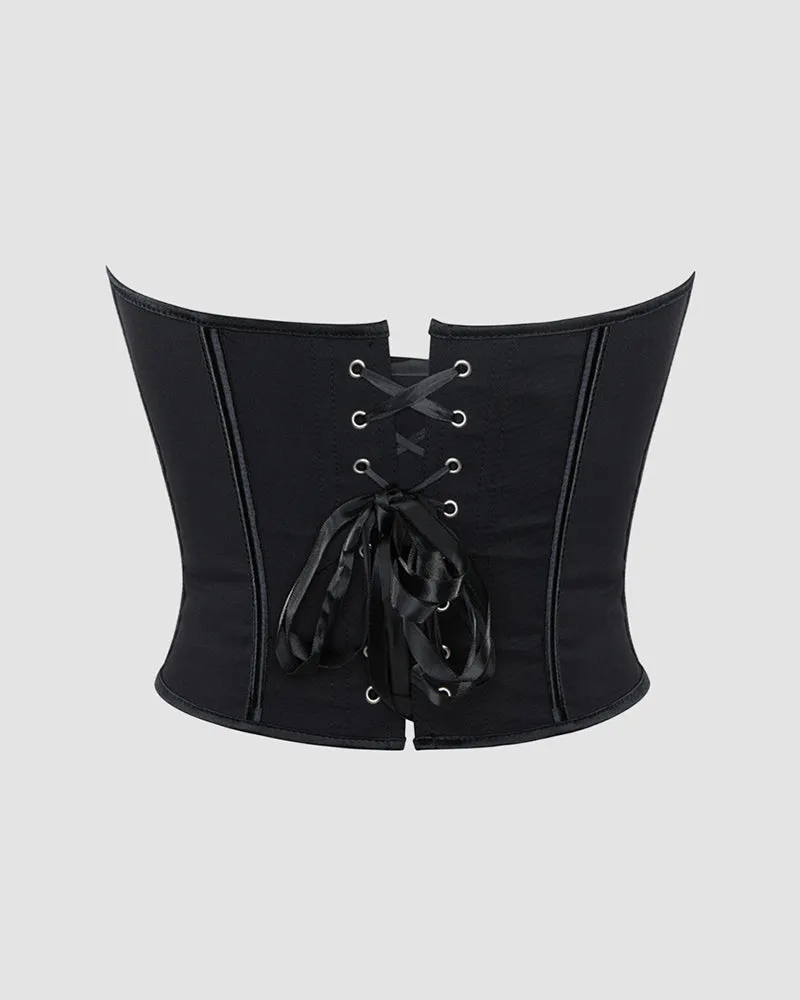 1960s 14 Boned Cotton Leopard Single Breasted Corset sold by Avid Love product image thumbnail 3