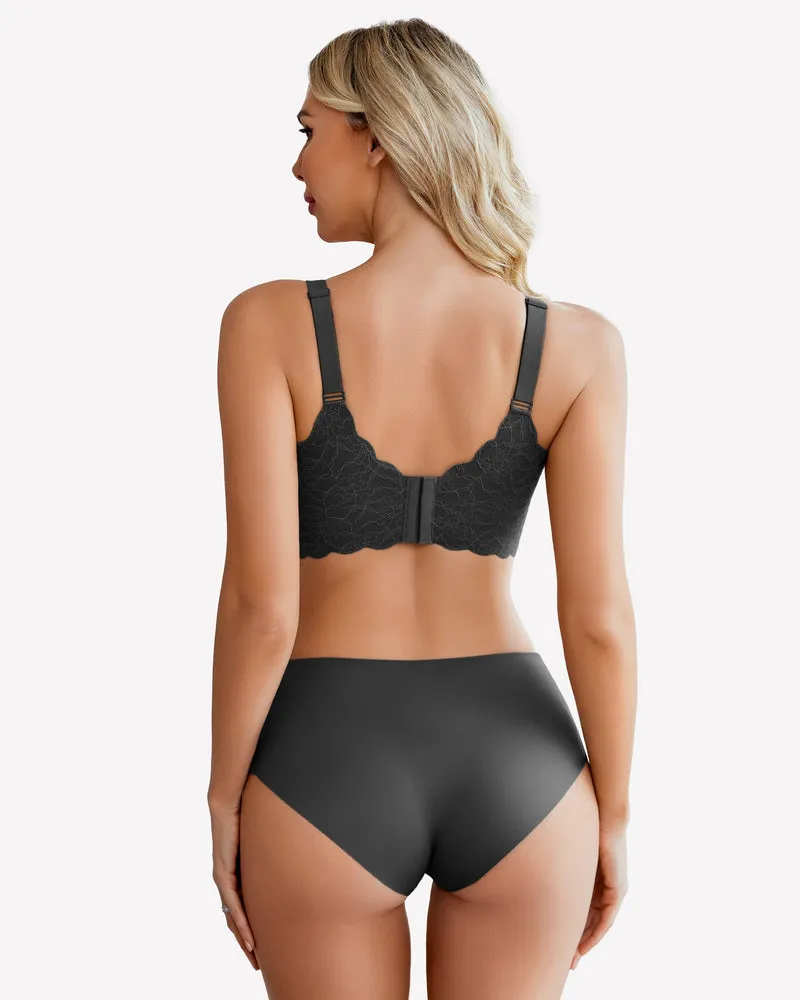 Wireless Full Coverage Lace Bra sold by Avid Love product image thumbnail 5