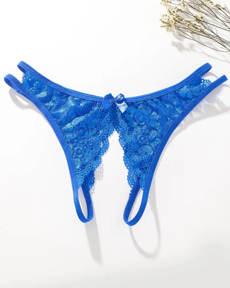 Lace Bows Open-Cut Panties sold by Avid Love product image thumbnail 4