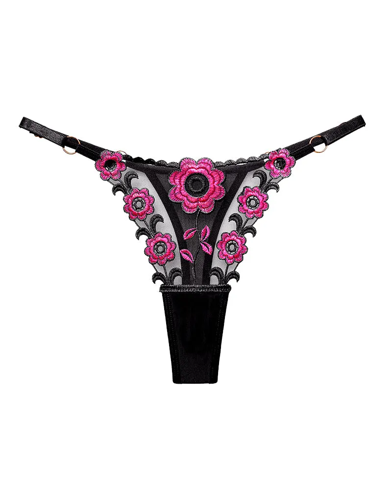 Low Waist Triangle Lace Thong Panties sold by Avid Love product image thumbnail 3