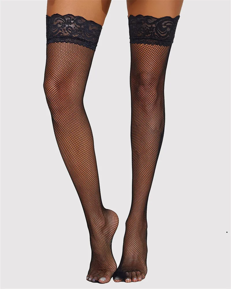 1 Pair Fishnet Tights High Stockings sold by Avid Love product image thumbnail 2
