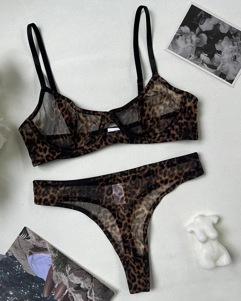 Mesh Sheer Push Up Lingerie Set sold by Avid Love product image thumbnail 5