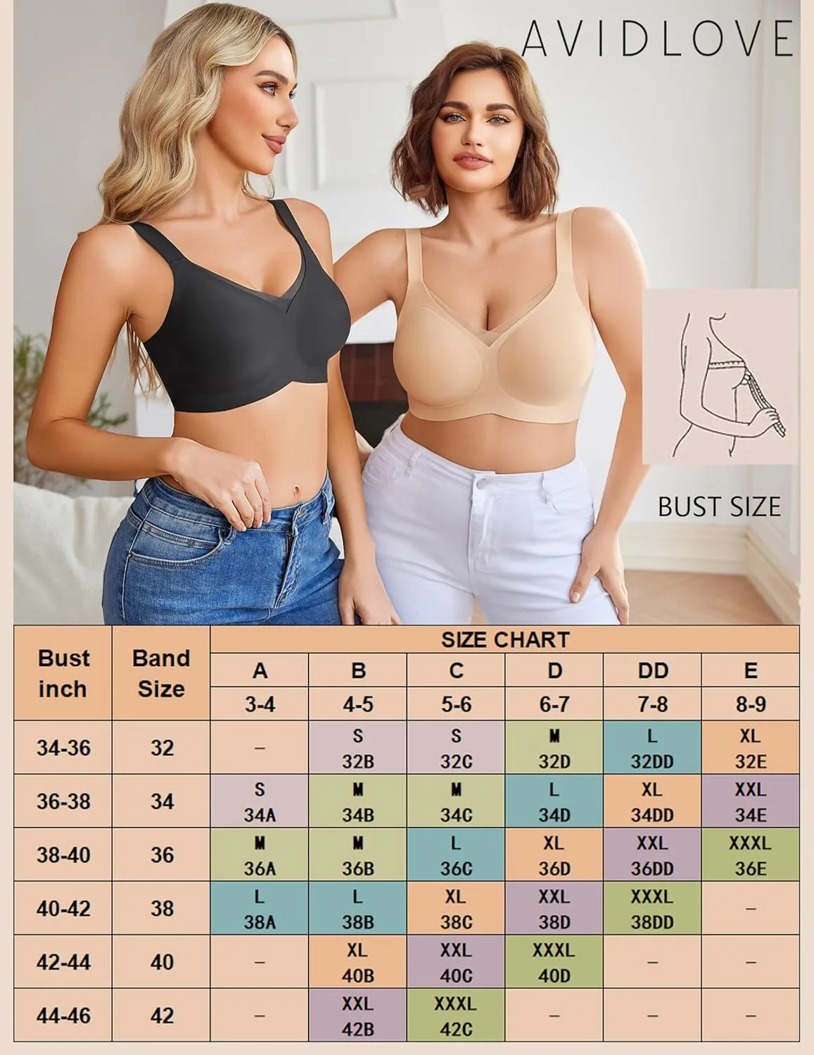 Seamless Bras No Underwire Comfort Bra sold by Avid Love product image thumbnail 4