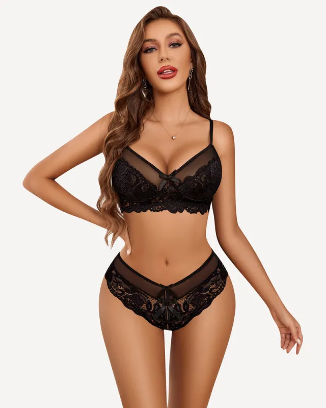 Lace Bra and Panty Sets Outfits (DE Only) sold by Avid Love