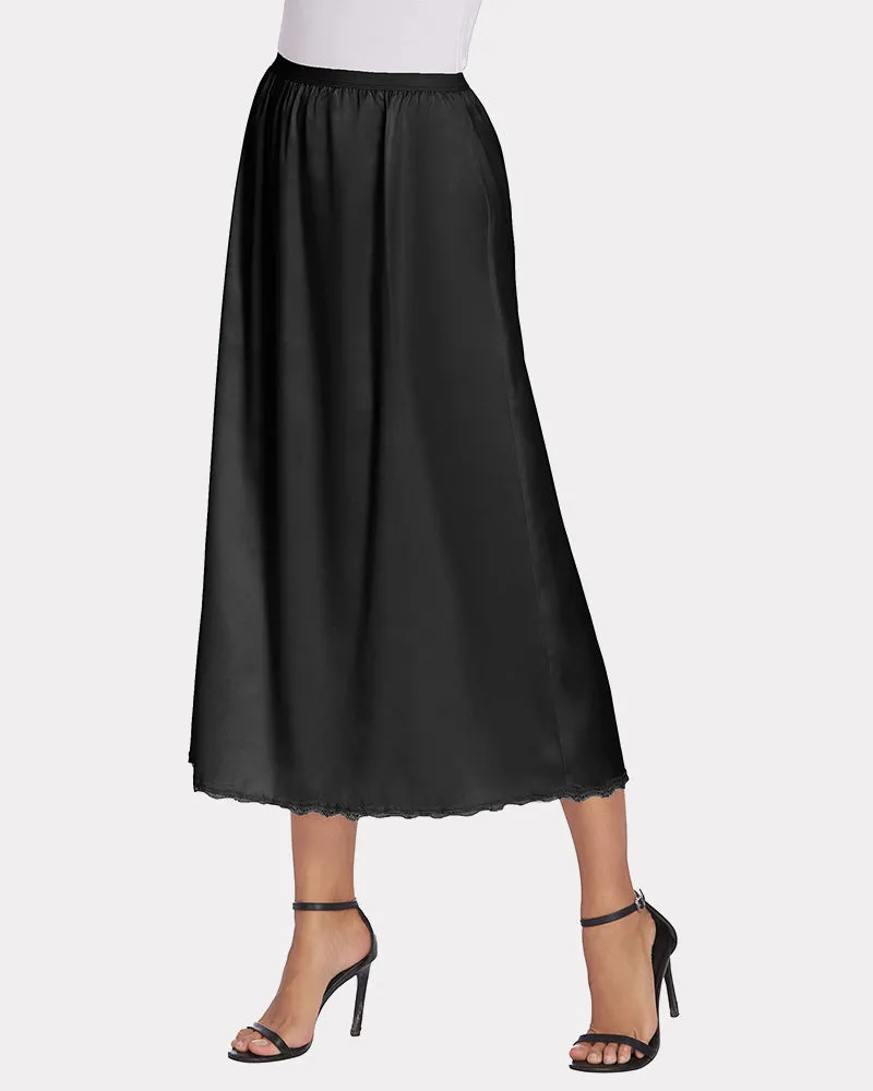 Satin Half Slip Lace Long Underskirt (DE Only) sold by Avid Love