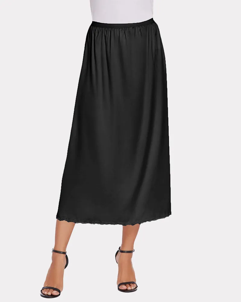 Satin Half Slip Lace Long Underskirt (DE Only) sold by Avid Love product image thumbnail 2