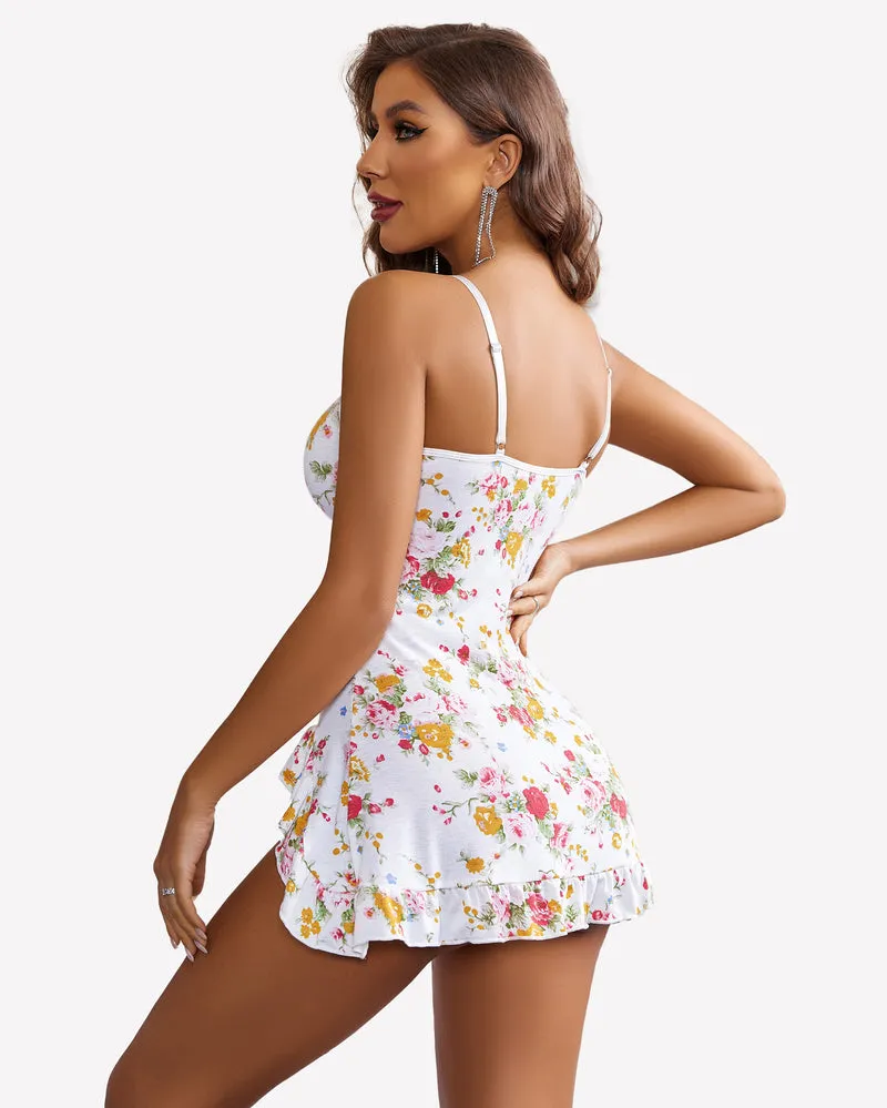 Modal Side Slit Chemise nighties sold by Avid Love product image thumbnail 5