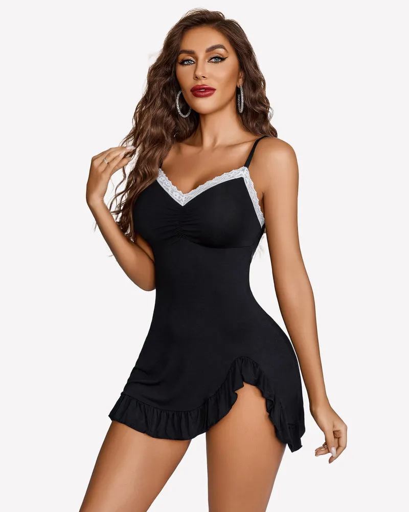 Modal Side Slit Chemise nighties sold by Avid Love