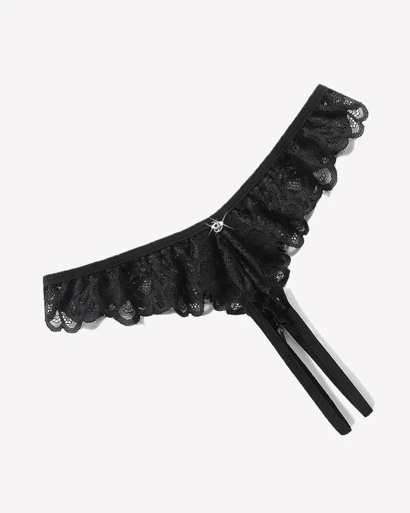 Lace Panties Criss Corss Thong sold by Avid Love