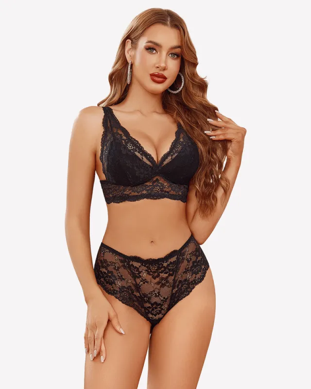 Lingerie Set Lace Bra and Panty Sets sold by Avid Love