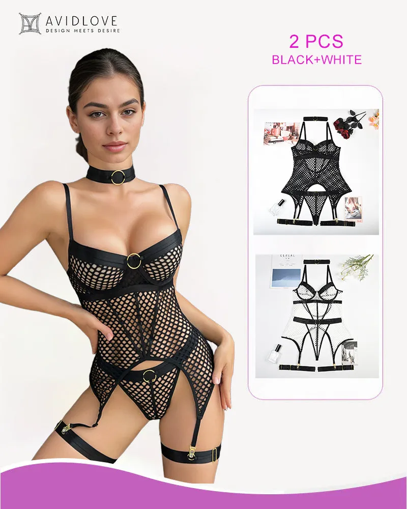 2 Packs Fishnet Mesh Corset Lingeries sold by Avid Love product image thumbnail 5