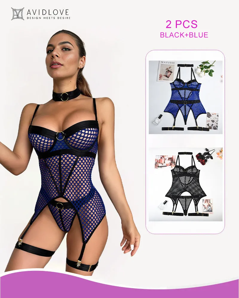 2 Packs Fishnet Mesh Corset Lingeries sold by Avid Love product image thumbnail 3