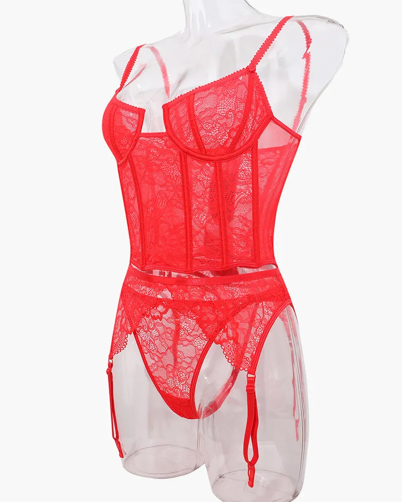 Push Up Corset Bra and Panty Sets sold by Avid Love product image thumbnail 4