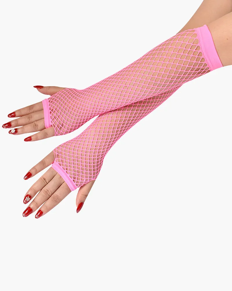 Lace Fingerless Mesh Fishnet Gloves sold by Avid Love product image thumbnail 3