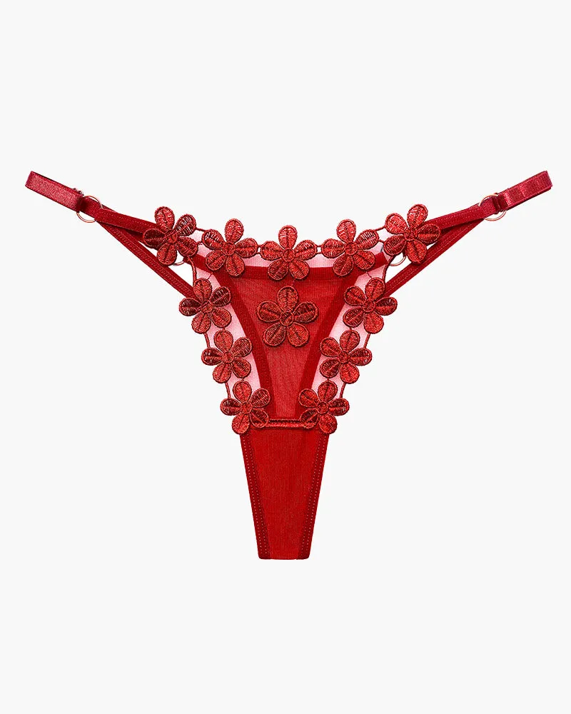Flower Embroidery Mesh Lace Panties sold by Avid Love product image thumbnail 2
