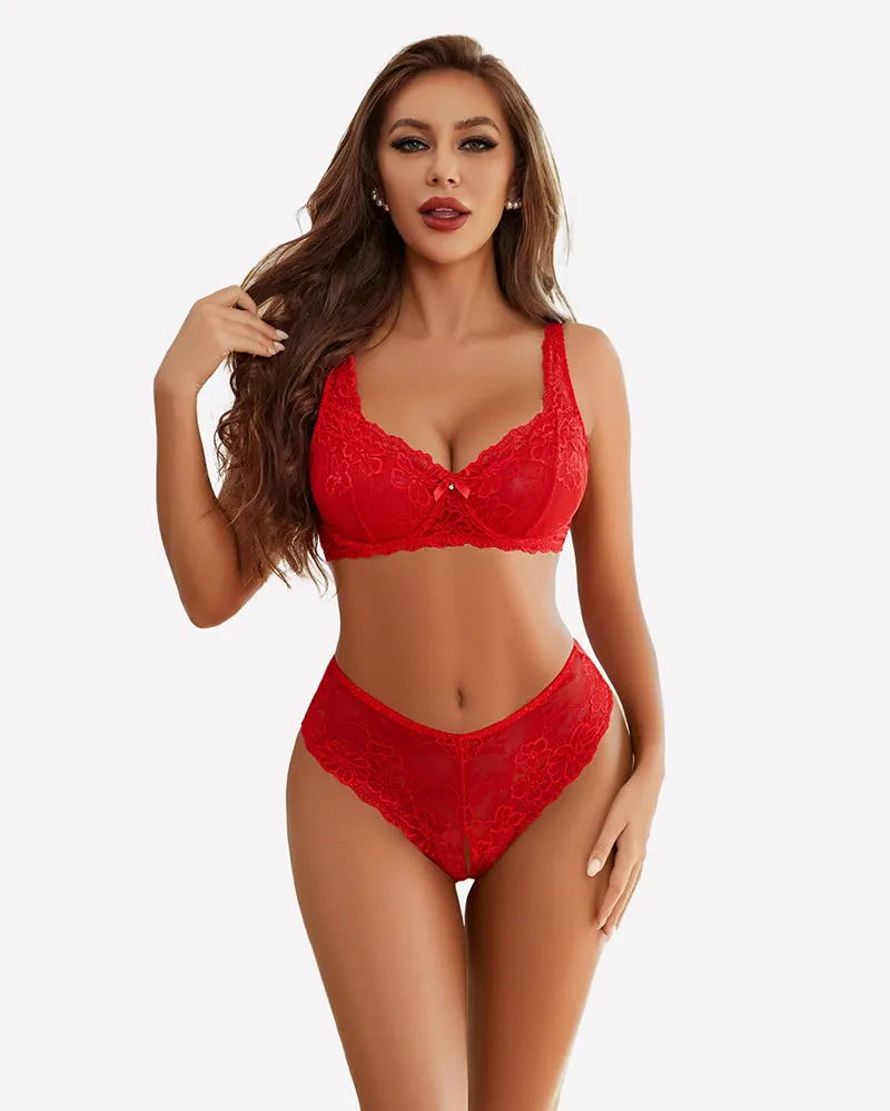 2 Piece Lace Bra and Panty Sets Outfits sold by Avid Love product image thumbnail 4