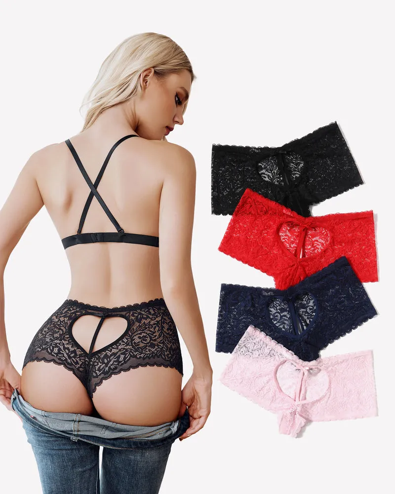 Lace BoyShorts High Waist Panties sold by Avid Love