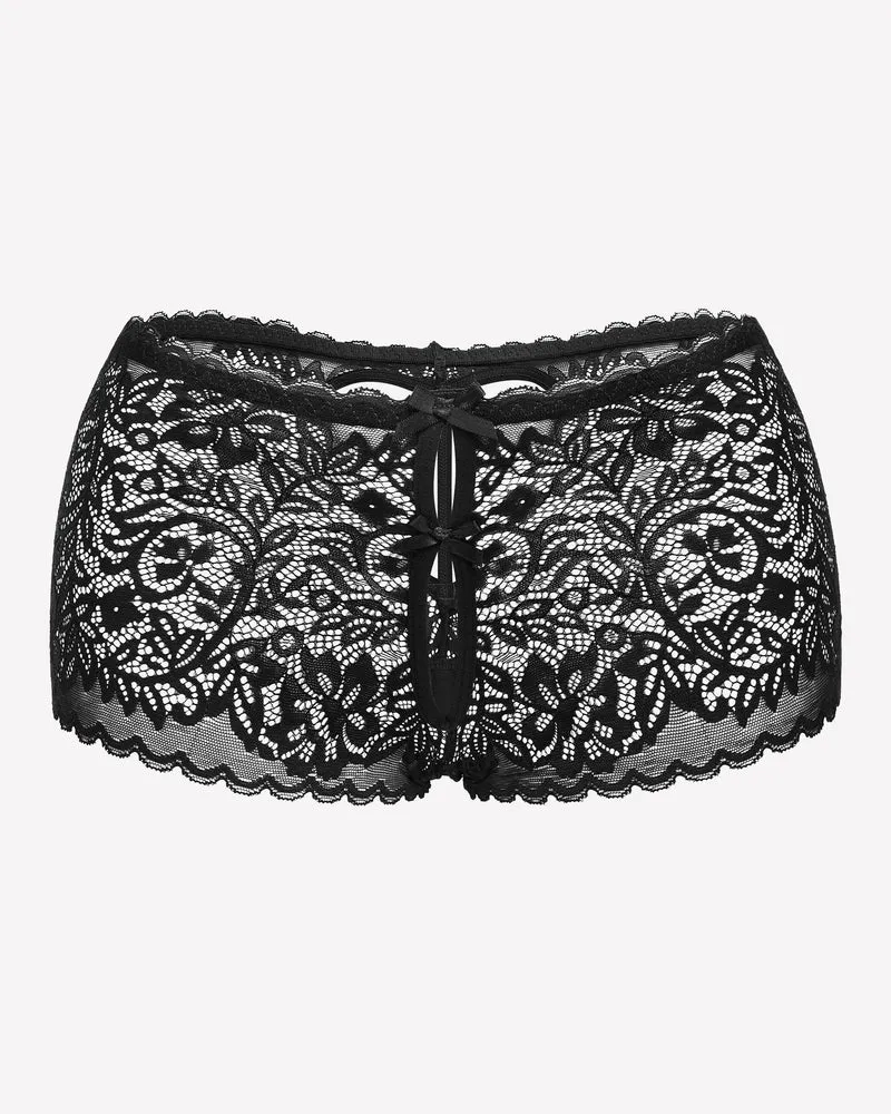 Lace BoyShorts High Waist Panties sold by Avid Love product image thumbnail 4