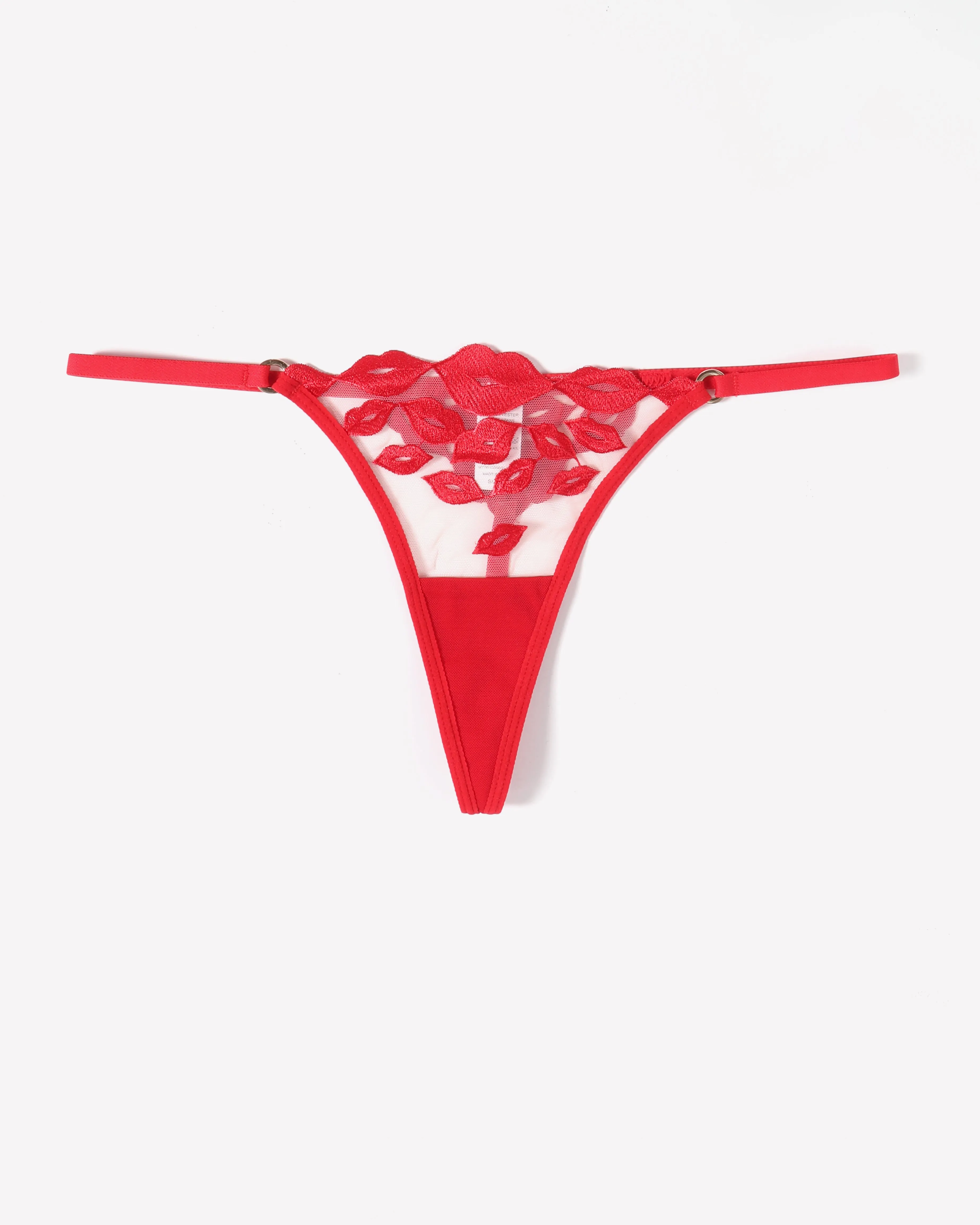 Kiss Print Embroidery Panty sold by Avid Love