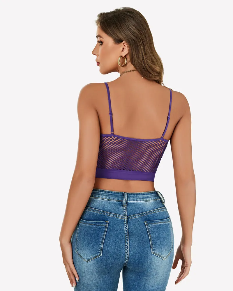 Fishnet Crop Tops Y2k Bralette sold by Avid Love product image thumbnail 4