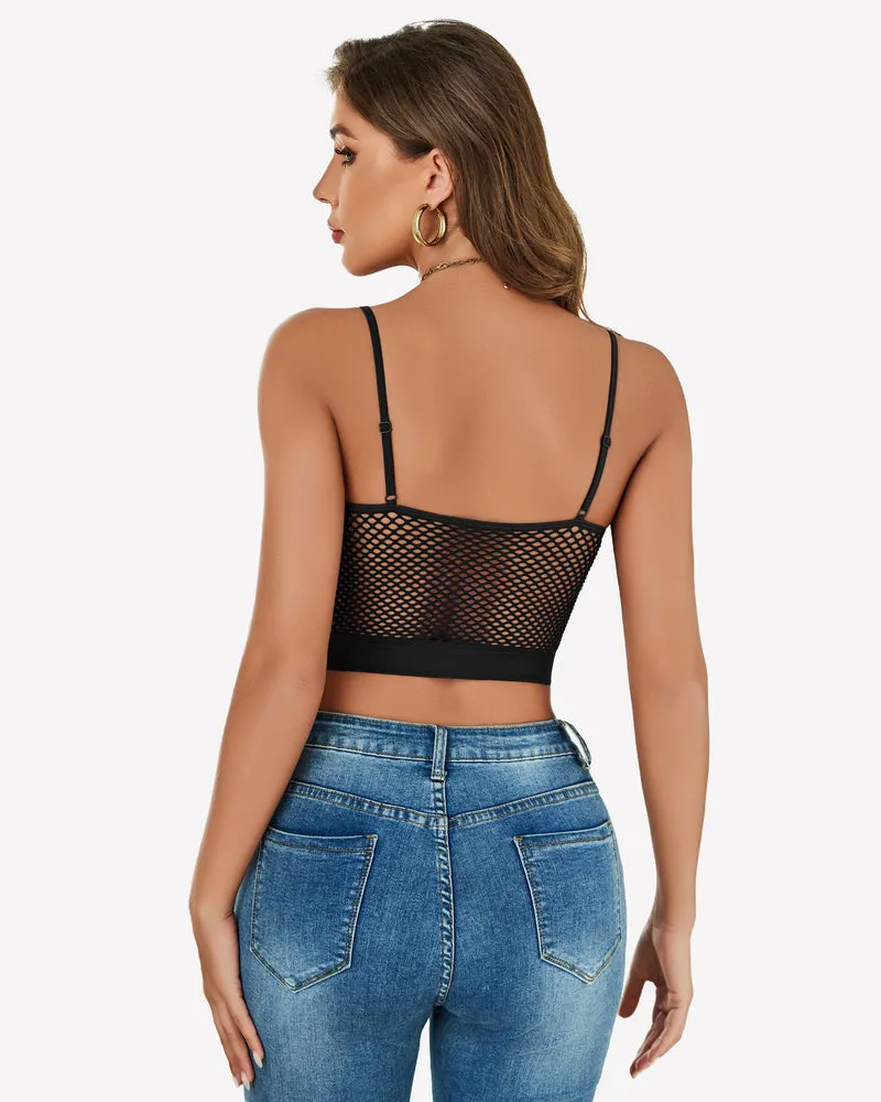 Fishnet Crop Tops Y2k Bralette sold by Avid Love product image thumbnail 2