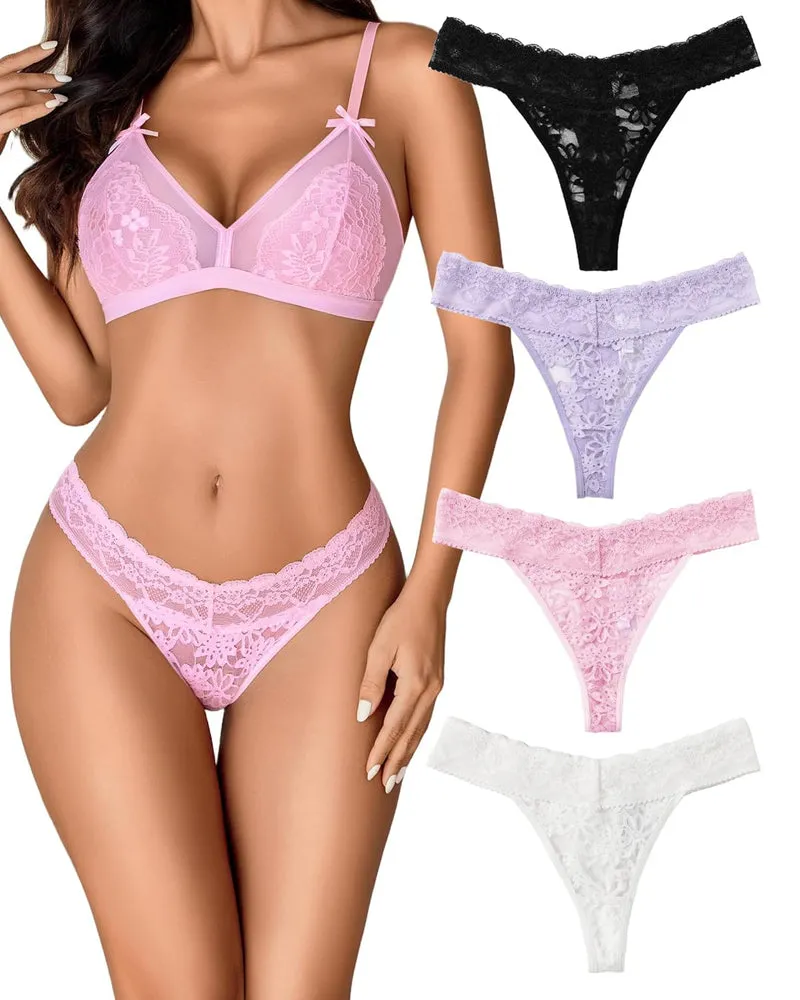 Lace Low Waist Brazilian Panties sold by Avid Love product image thumbnail 3