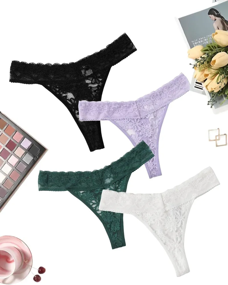 Lace Low Waist Brazilian Panties sold by Avid Love product image thumbnail 2