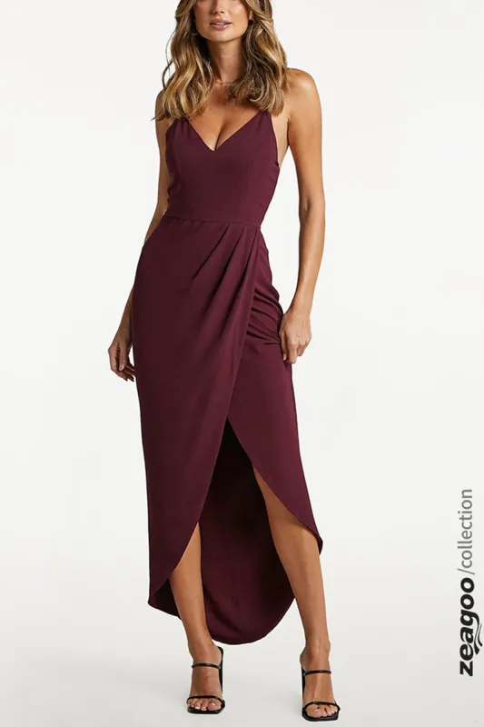 Drape Maxi Dress made by zeagoo