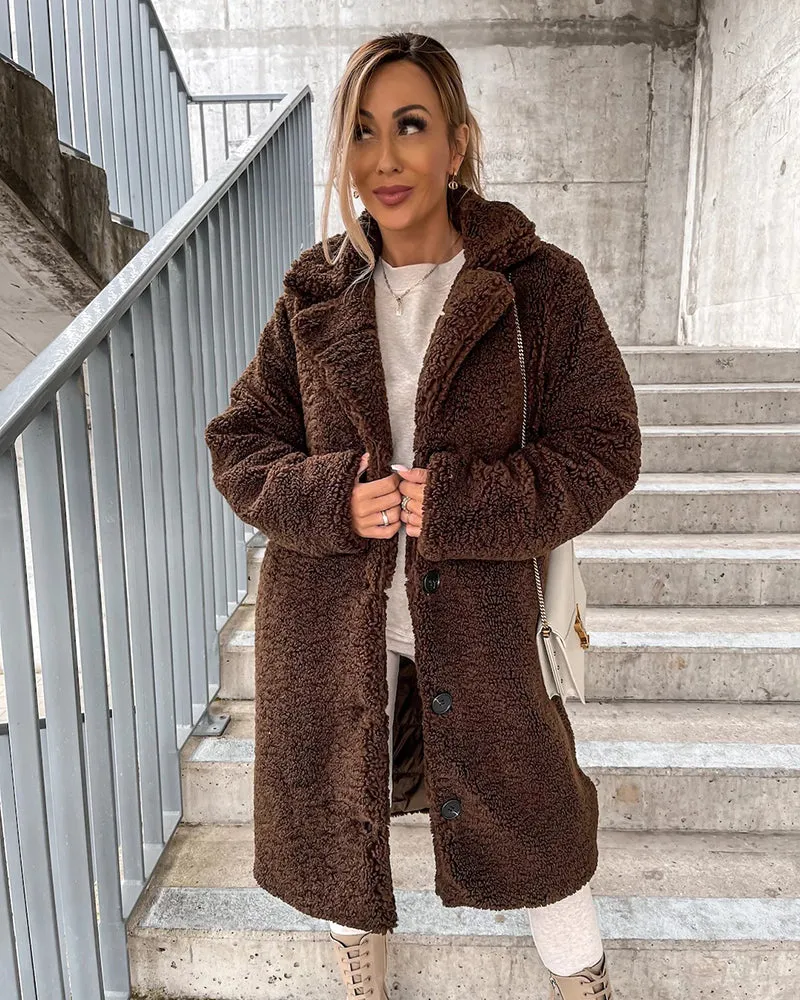 Plush Faux Fur Coat Jacket sold by Avid Love product image thumbnail 2