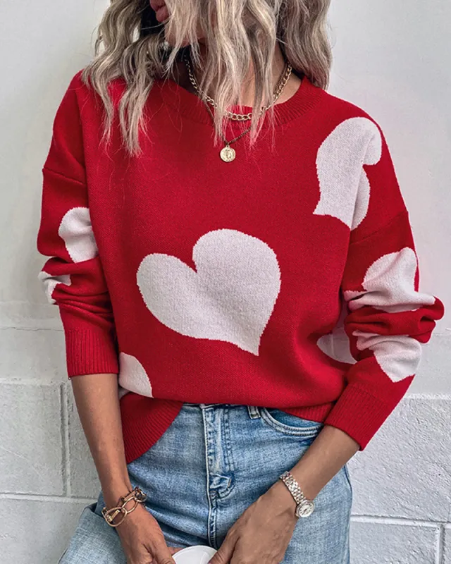 Love O-neck Knitted Sweater sold by Avid Love