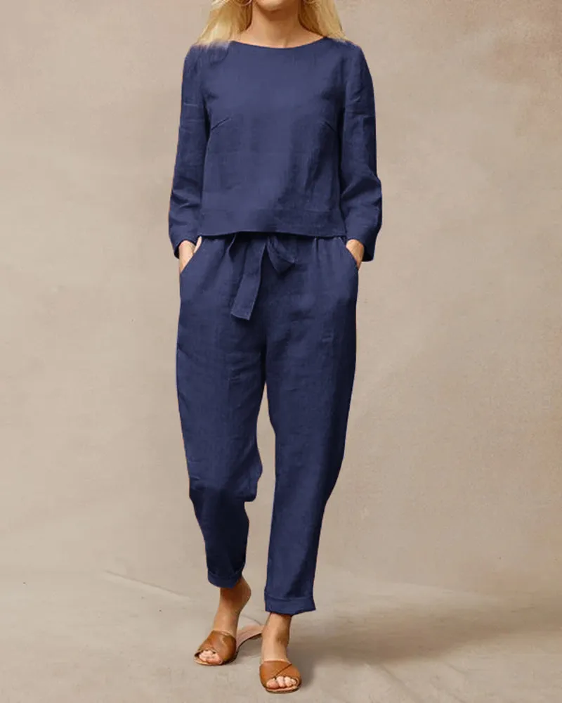 Two Piece Lace Up Pants Set sold by Avid Love product image thumbnail 3