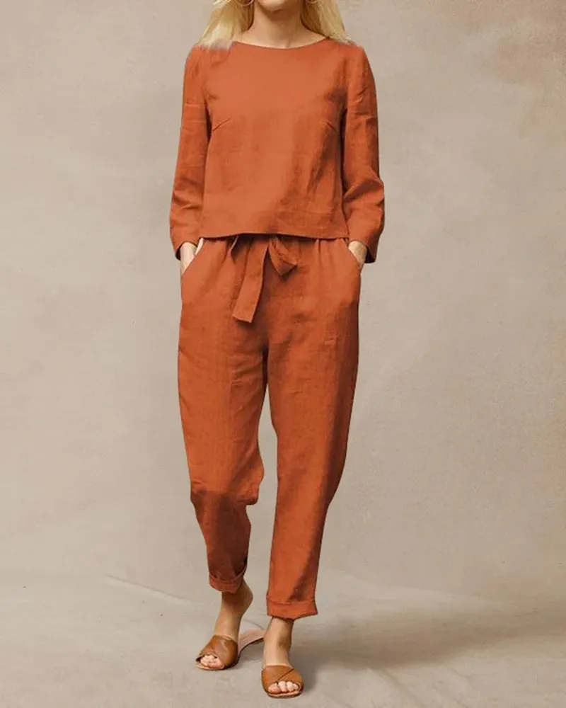 Two Piece Lace Up Pants Set sold by Avid Love